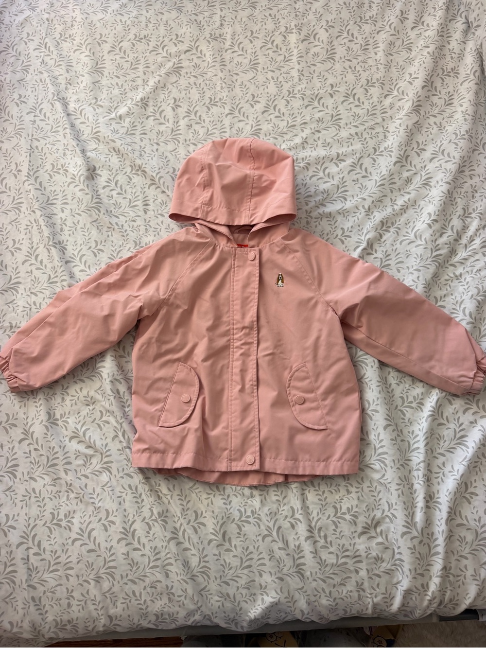 Hush Puppies Pink Hooded Kids Coat